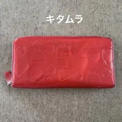 キタムラ　長財布　エナメル赤のサムネイル