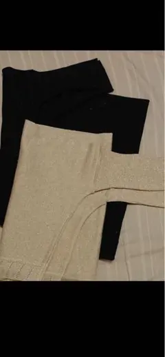 アーバリサーチドアーズボレロラメ入りブラックとアイボリー