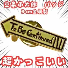 空条承太郎　バッジ　ジョジョ　グッズ　国内3cm【残3】