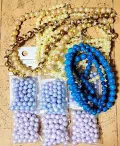 手芸用パール＆ガラスパール＆ガラスビーズまとめ売り