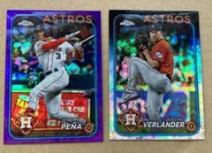 Topps ペーニャ選手＆バーランダー選手 ロゴフラクター アストロズ