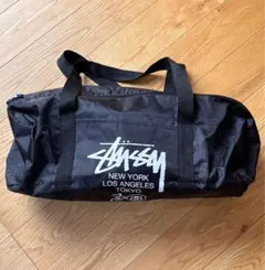 OLD STUSSY ボストンバッグ 総柄 ブラック ビーズ 2way - メルカリ