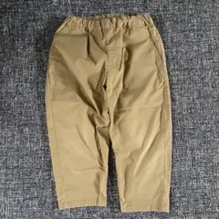 無印良品　ゴムウエストコットンパンツ　カーキ色　120サイズ