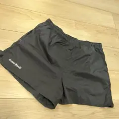 montbell レディースブラック ランニング短パンL