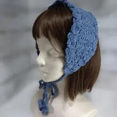 バブーシュカ　ヘッドドレス　ハンドメイド　かぎ編み