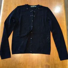 「新品」The Scotch House カーディガン黒のサムネイル