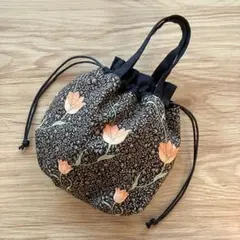 *メルカリ市感謝価格* ミニ巾着バッグ モリス メドウェイ ハンドメイド