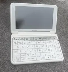SHARP 電子辞書 Brain PW-SA4 ホワイト 充電ケーブル付 - メルカリ