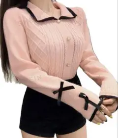 【未使用品！！】シーイン　ピンク　ニット