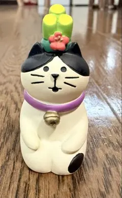 concombre 猫 門松 フィギュア 置物 インテリア小物