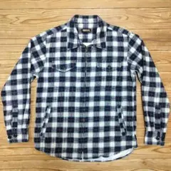 SMITH'S AMERICAN チェック柄 ジップアップ 厚手長袖シャツ Mのサムネイル