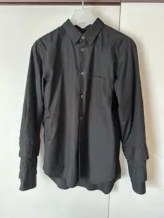 BLACK Comme des garçons 黒シャツ　Lのサムネイル