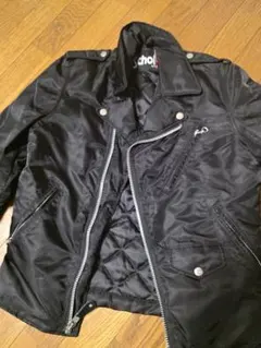 Schott N.Y.C.レザー ダウンジャケット ブラック - メルカリ