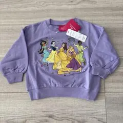 【未使用】ディズニープリンセス 長袖 パープル 90サイズ