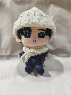 すのチルBIG　ニット帽子　マフラー　セット　白　Snow Man　目黒蓮　衣装