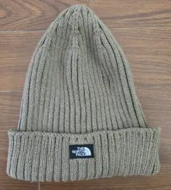 THE NORTH FACE ポリコットン混ニット帽 ビーニー カーキ