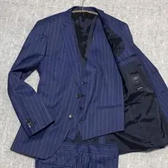大きいサイズ50！ヒューゴボス［チェルッティ］スリーピース　セットアップ　スーツ