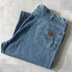 C*様 46×32　カーハート　デニムパンツ　トラディショナルフィット　革　メキ