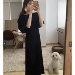 バルーン ロングワンピース