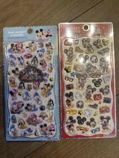 ディズニー　プチドロップステッカー　ミッキーマウス　ミッキーフレンズ