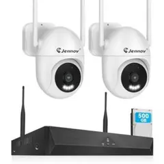 新品 JENNOV 防犯カメラ 屋外 800万画素対応可 360°広角撮影 パン