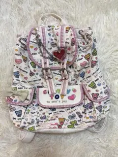 平成女児　Y2K　森ガール　原宿系　水玉　リュック　ウィッシュコア　リボン