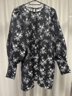 【merry jenny】flowerジャガードパフミニワンピースのサムネイル