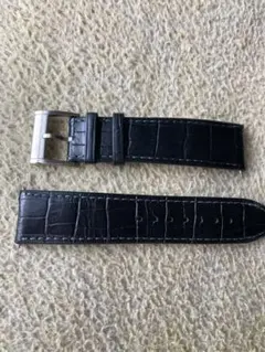 あ*を様 ハミルトン　純正革ベルト　22mm ブラック ハミルトン純正ベルト22mm/カーキオフィサーオート用ブラック