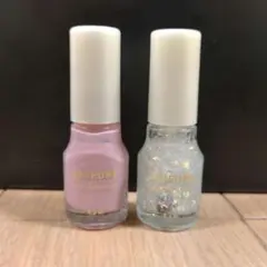 ちふれ　ネイル エナメル　透明ラメ パープル系パール