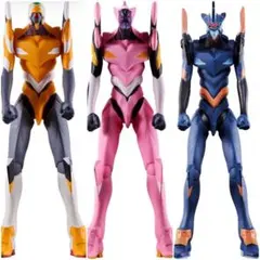 【新品未使用】エヴァ　エヴァンゲリオン　ムービーモンスターシリーズ　ソフビ　3体