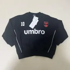 しまむら　とうくん　ロゴ　トレーナー　umbro アンブロ　110 ブラック