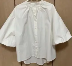 ホワイト Mサイズ 五分袖シャツ　COCA