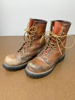 REDWING 845レザー ワークブーツ モックトゥ ブラウン 9D - メルカリ