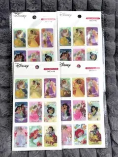 【４枚】Disney 3Dシール プリンセス　セット 4シート　セリア