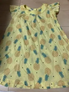BREEZE パイナップル柄ワンピース　子供服　120cm