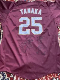 楽天イーグルス　直筆サインユニフォーム　田中和基　座右の銘