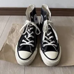 【美品】コンバース ハイカット 日本製 ブラック 24.5cm