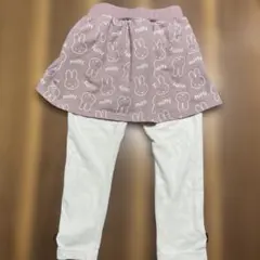 ミッフィー柄スカート付きレギンスセット