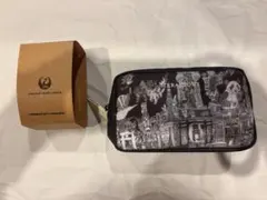 JAL 国際線ビジネスクラス　ノベルティポーチ（グレー）