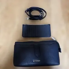 EMODA 長財布 ショルダー付き ブラックのサムネイル