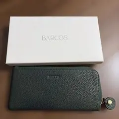BARCOS バルコス グリーン ラウンドジップ　L字ファスナー 長財布のサムネイル