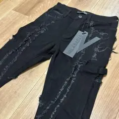 【新品未使用】】valabasasクラッシュフリンジデニム　バラバサス 30