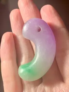 古墳期　出土　超ろうかん糸魚川紫翡翠勾玉　ラベンダー翡翠　縄文　石器　土器　根付 2025年最新】ろうかん翡翠の人気アイテム - メルカリ