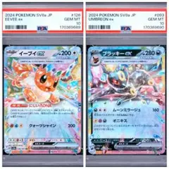 連番PSA10 イーブイex ブラッキーex 2枚セット