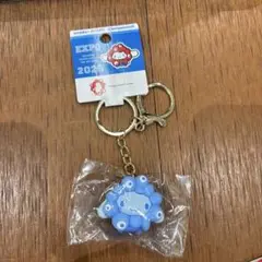 サンリオ　万博コラボ　キーホルダー　ミャクミャクシナモロール