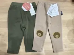 【2枚セット】カーキ・ベージュパンツセット バースデー