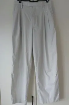 UNIQLO U コットンブレンドタックワイドパンツ　64 LIGHT GRAY