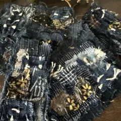 襤褸モチーフ大小5枚セット/藍染