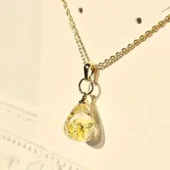 1841.スワロ入り♡ しずく型レジンネックレス♡ - メルカリ