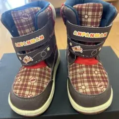 アンパンマン チェック柄ブーツ　スノーブーツ　17cm